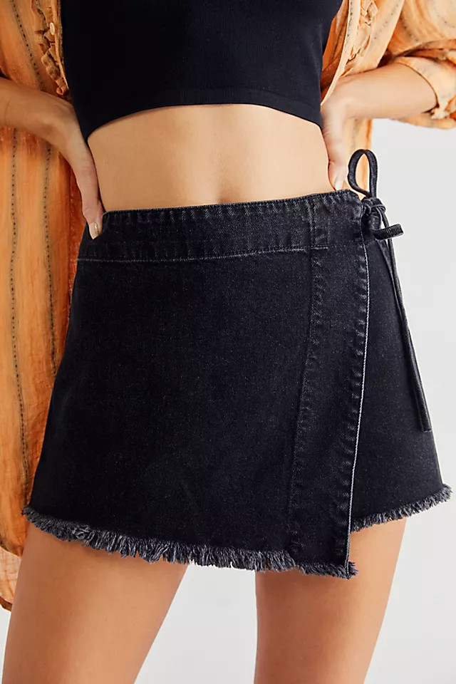 Emmy Denim Skort | Free People (Global - UK&FR Excluded)