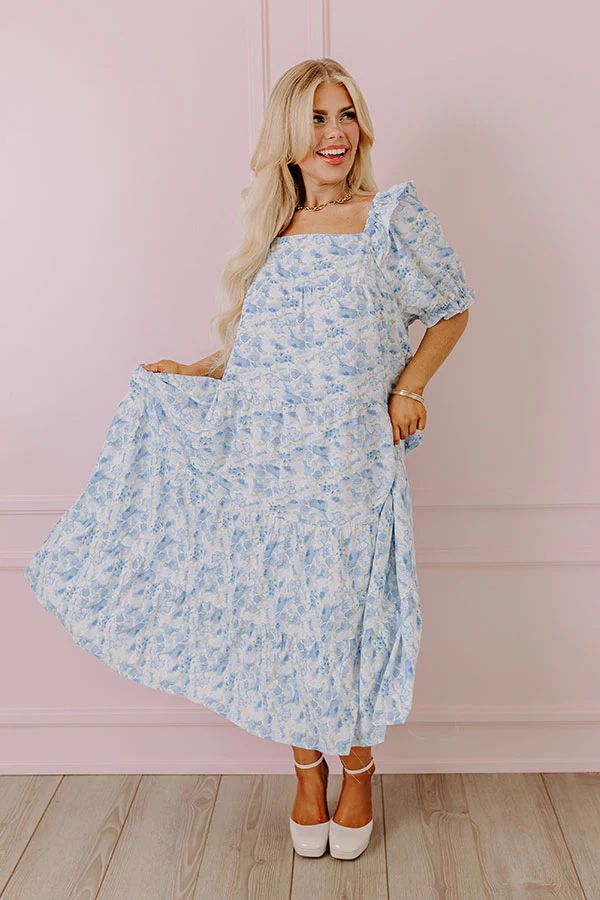 Spring Blooms Watercolor Midi Curves | Impressions Online Boutique
