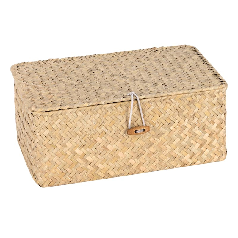 Woven Reed Decorative Box, 10x6 | At Home