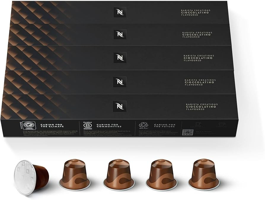 Nespresso OriginalLine, Cioccolatino, 50 Count Espresso Coffee Pods | Amazon (US)