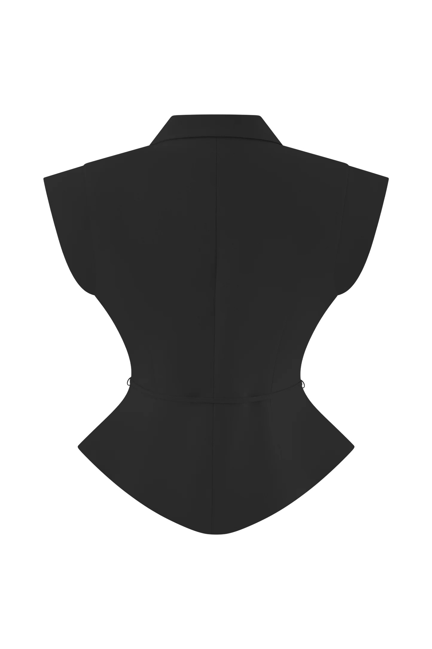 Andina Shortsleeve Linen Top - Black | MESHKI US