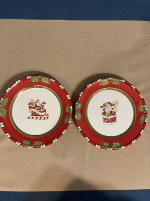 Christopher Radko Home For Holidays Letters To Santa Sleigh Ironstone 9" Plate  | eBay | eBay US