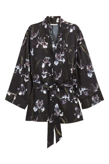 H & M - Kimono jacket - Black | H&M (US)