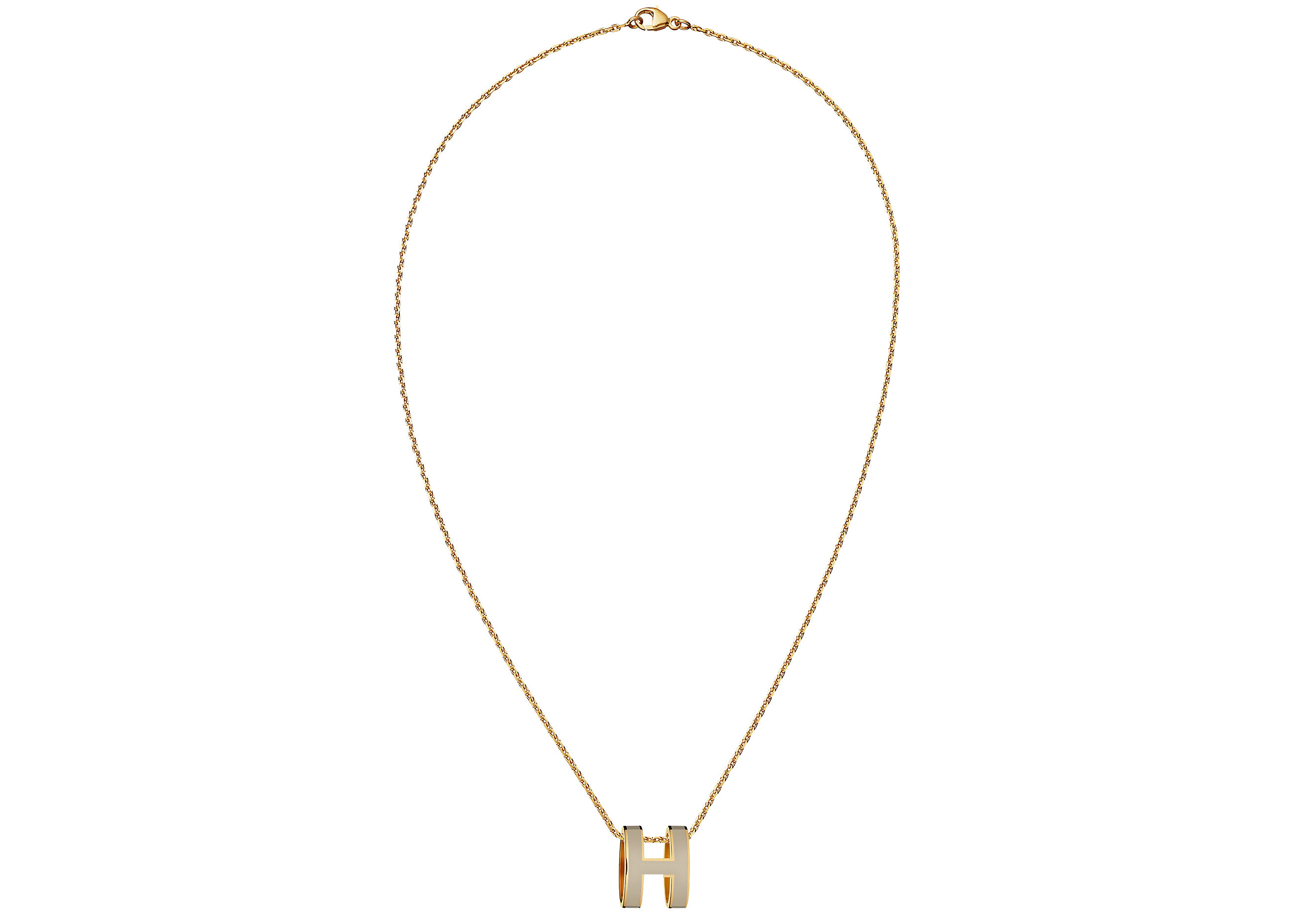 Women's Hermes Mini Pop H Pendant Goldtone in Marron Glace | StockX