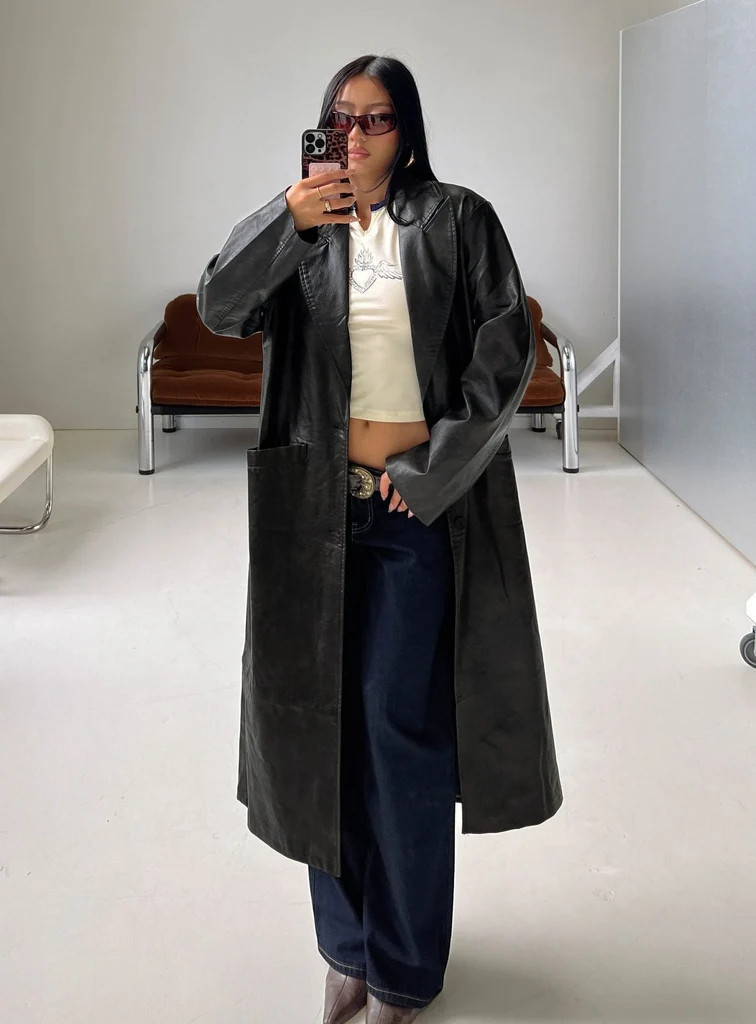 Olsen Coat Washed Onyx | Princess Polly AU