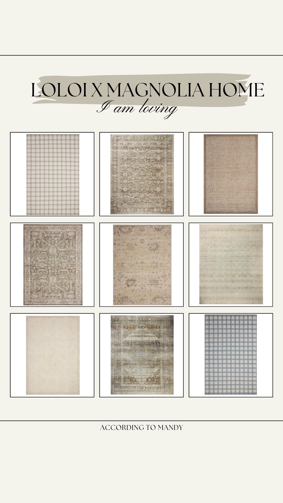 NEW Magnolia Home by Joanna Gaines x Loloi collection!!

rugs, magnolia home, loloi, new collection, summer rugs

#LTKSeasonal #LTKHome #LTKStyleTip