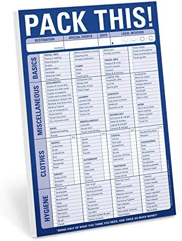 Knock Knock Pack This! Pad Packing List Notepad, 6 x 9-inches | Amazon (US)