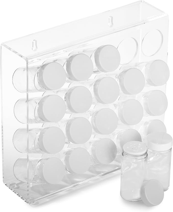 Prodyne A-845 Spice Rack, 20 Bottle, White | Amazon (US)
