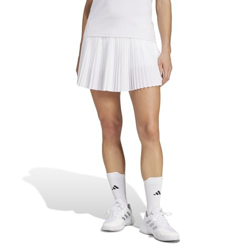 adidas Women's Club Pleated Climacool Tennis Skirt, White, XX-Large | Amazon (US)
