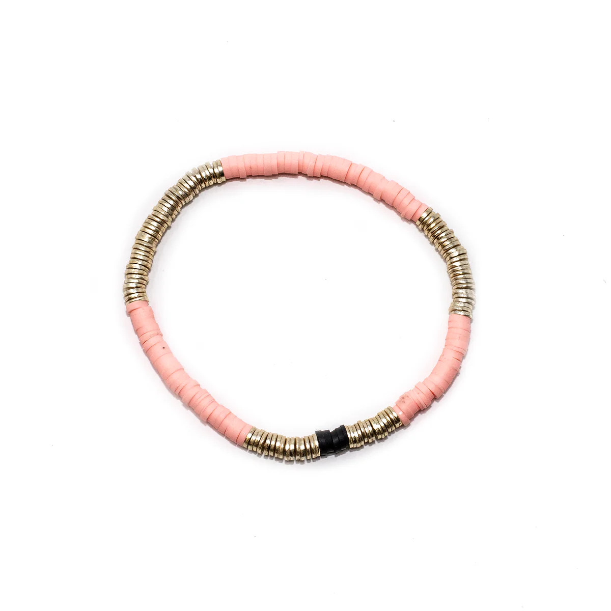Peach Vinyl Bracelet 4mm | Allie + Bess