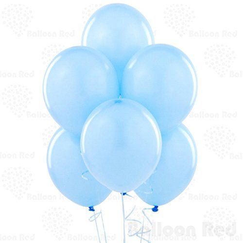 10 Inch Latex Balloons (Premium Helium Quality), Pack of 24, Baby Blue | Amazon (US)