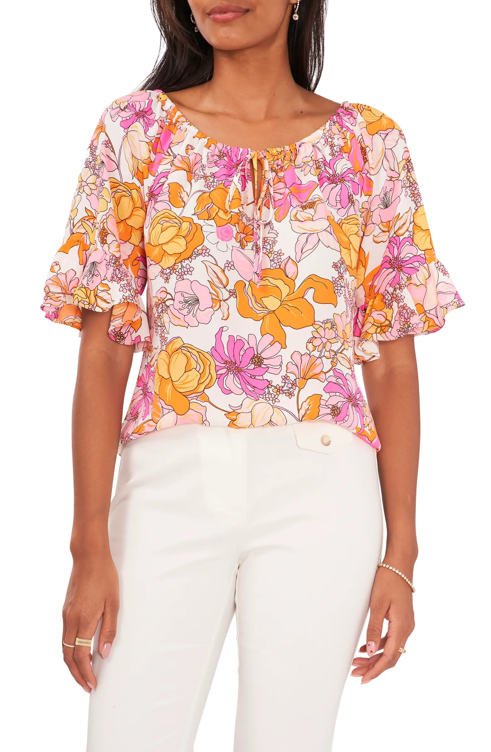 Floral Off the Shoulder Top | Nordstrom