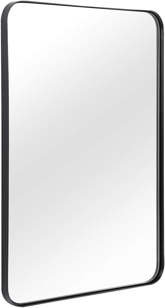 Wall Mirror for Bathroom, Mirror for Wall with Black Metal Frame 22" X 30", Decorative Wall Mirro... | Amazon (US)