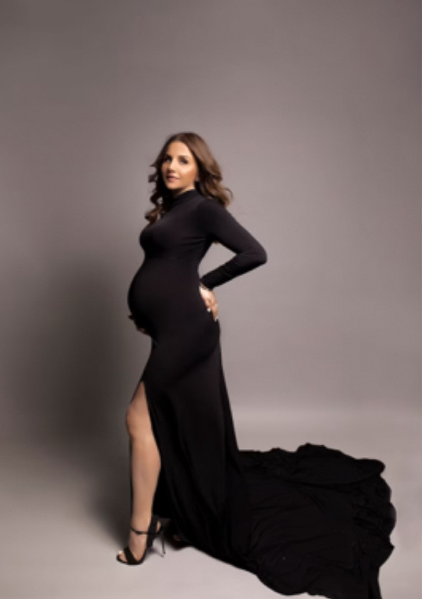 Black Turtleneck Dress Maternity Gown Maternity fitted gown baby shower dress maternity photo prop pregnancy dress 

#LTKbump #LTKbaby #LTKfamily