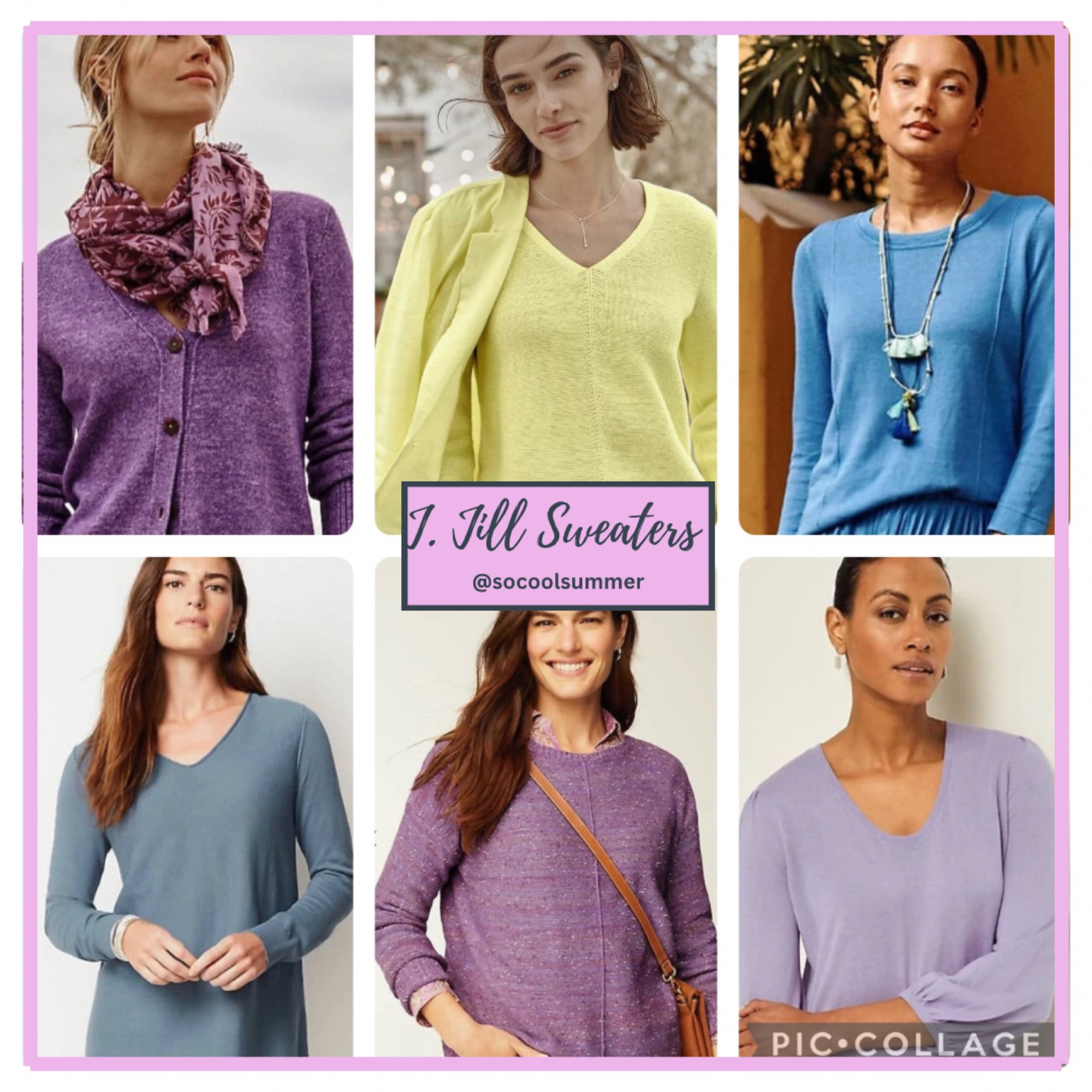 J. Jill sweaters!  Lots more on their website, which is not super cooperative with linking here! 
Top L: true
Middle: cool
Right: all
Bottom L:  soft
Middle: soft/true
Right:  soft/light

#LTKworkwear #LTKSeasonal #LTKfindsunder100