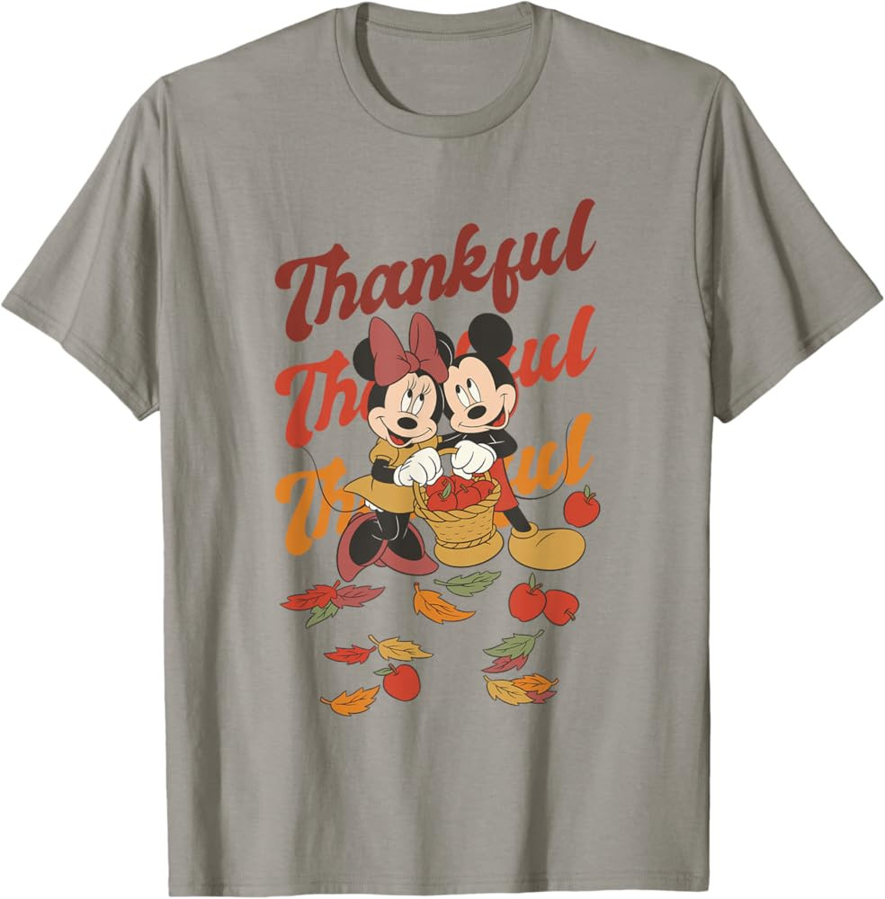 Disney Mickey And Friends Thanksgiving Classic Thankful Duo T-Shirt | Amazon (US)