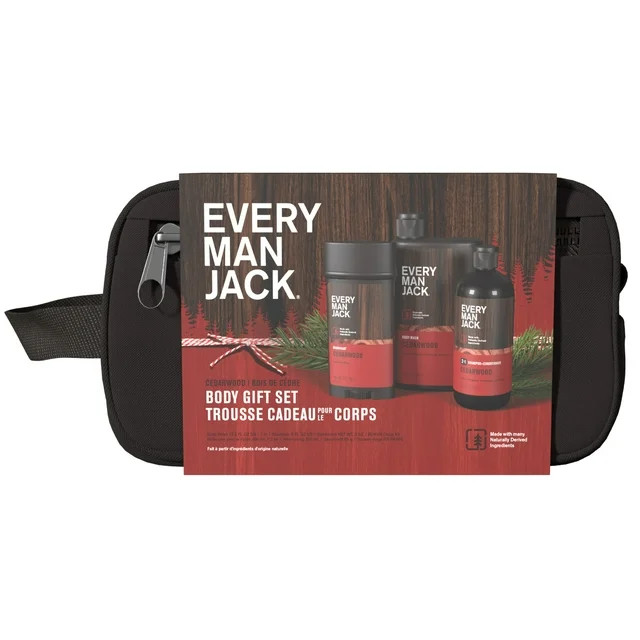Every Man Jack Men's Bath and Body Christmas Holiday Gift Set for All Skin Types, Cedarwood, 4 Pi... | Walmart (US)