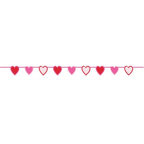 Paper Valentine Heart Garland, 6.5ft | Walmart (US)