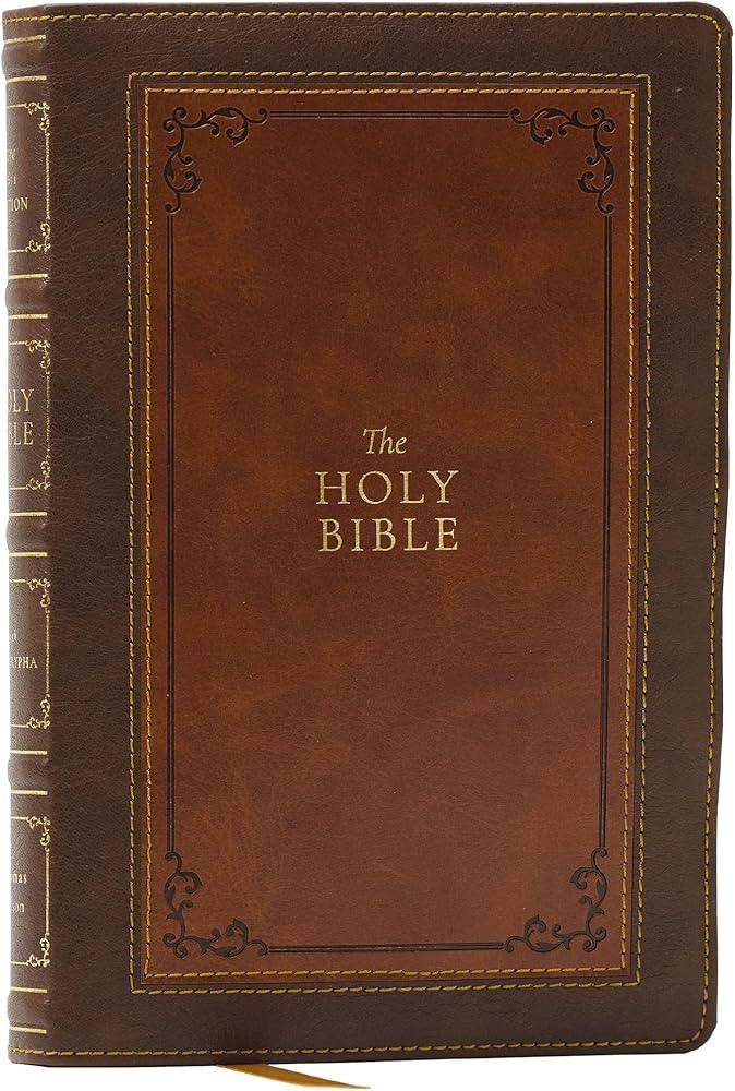 1611 KJV with Apocrypha, Brown Leathersoft: Holy Bible | Amazon (US)