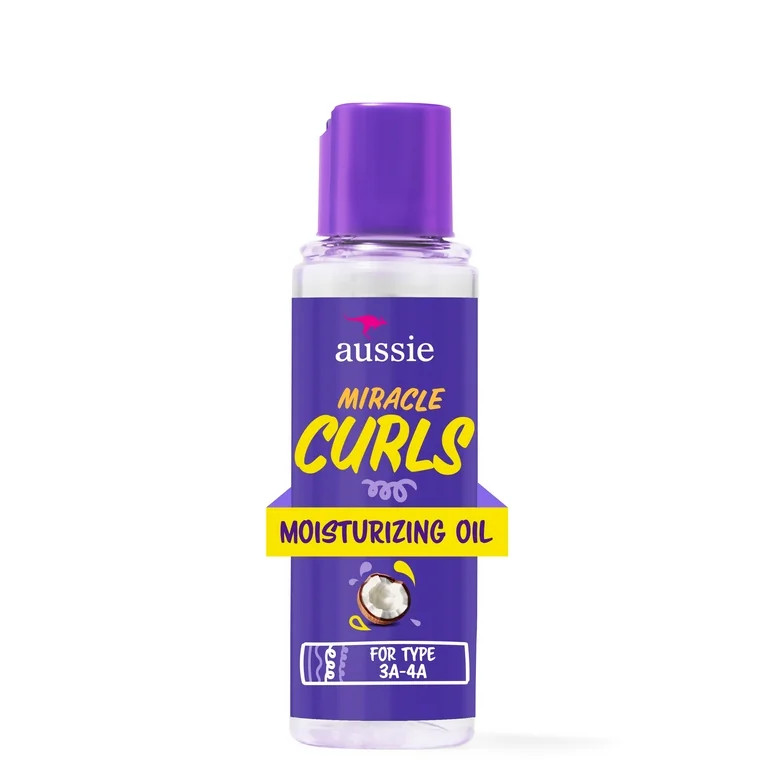 Aussie Miracle Curls Coconut Curl-Defining Hair Oil, for Curly Hair 3.2 fl oz | Walmart (US)