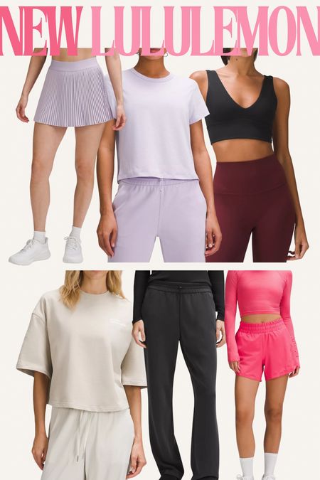 🤍 Swiftly Tech Cropped Long Sleeve + Hotty Hot short 4” color Pink Glaze
💜 A full @lululemon Lilac Ether tennis moment size 8 in both 
💖 Softstreme High Rise Pant size 10 + Brushed Heavyweight Cotton Cropped Crew T-Shirt size M

#lululemoncreator #ad #lululemon
