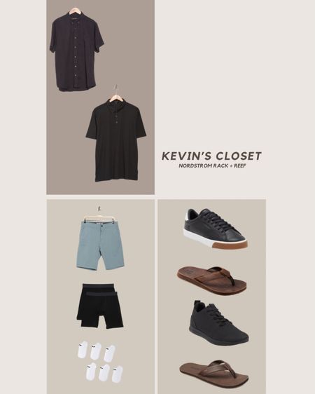 Kevin’s closet, mens, Nordstrom rack, reef, spring outfit 