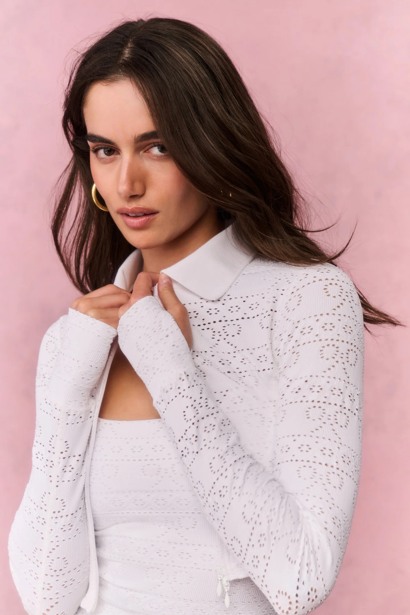 Tinker Eyelet Active Jacket | LoveShackFancy