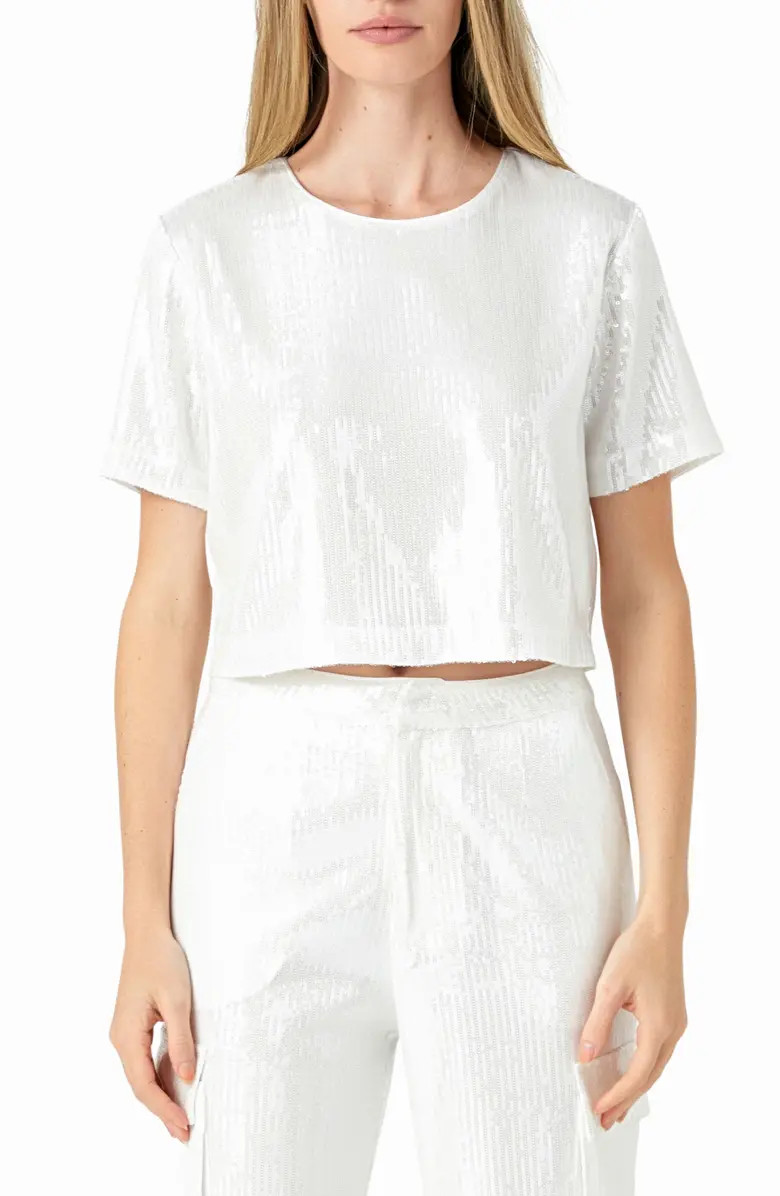 Endless Rose Sequin Crop Top | Nordstrom | Nordstrom