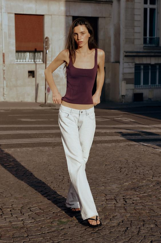 STRETCH CORSETRY-INSPIRED TOP | Zara UK