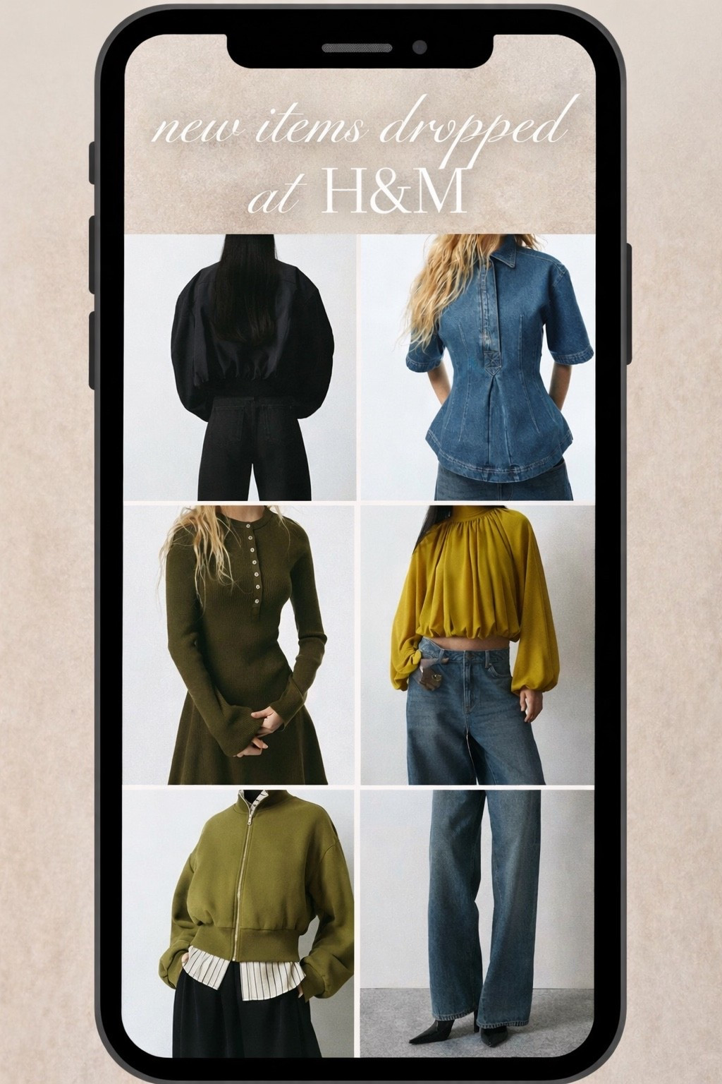 New in at H&M ✨ You know their items sell out fast so hurry before they’re gone. Such perfect staple pieces yet sticking with the trends with olive tones, barrel panes and bomber jackets. What pieces will you get for the winter spring transition? 

#LTKgrwm #LTKFindsUnder50 #LTKootd