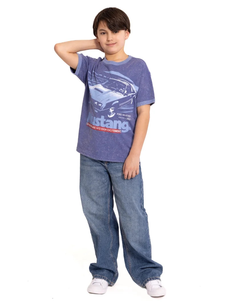 Mustang Boys Graphic Tee with Short Sleeves, Sizes 4-18 | Walmart (US)
