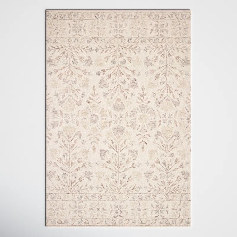 Aden Wool Ivory/Neutral Rug | Wayfair North America