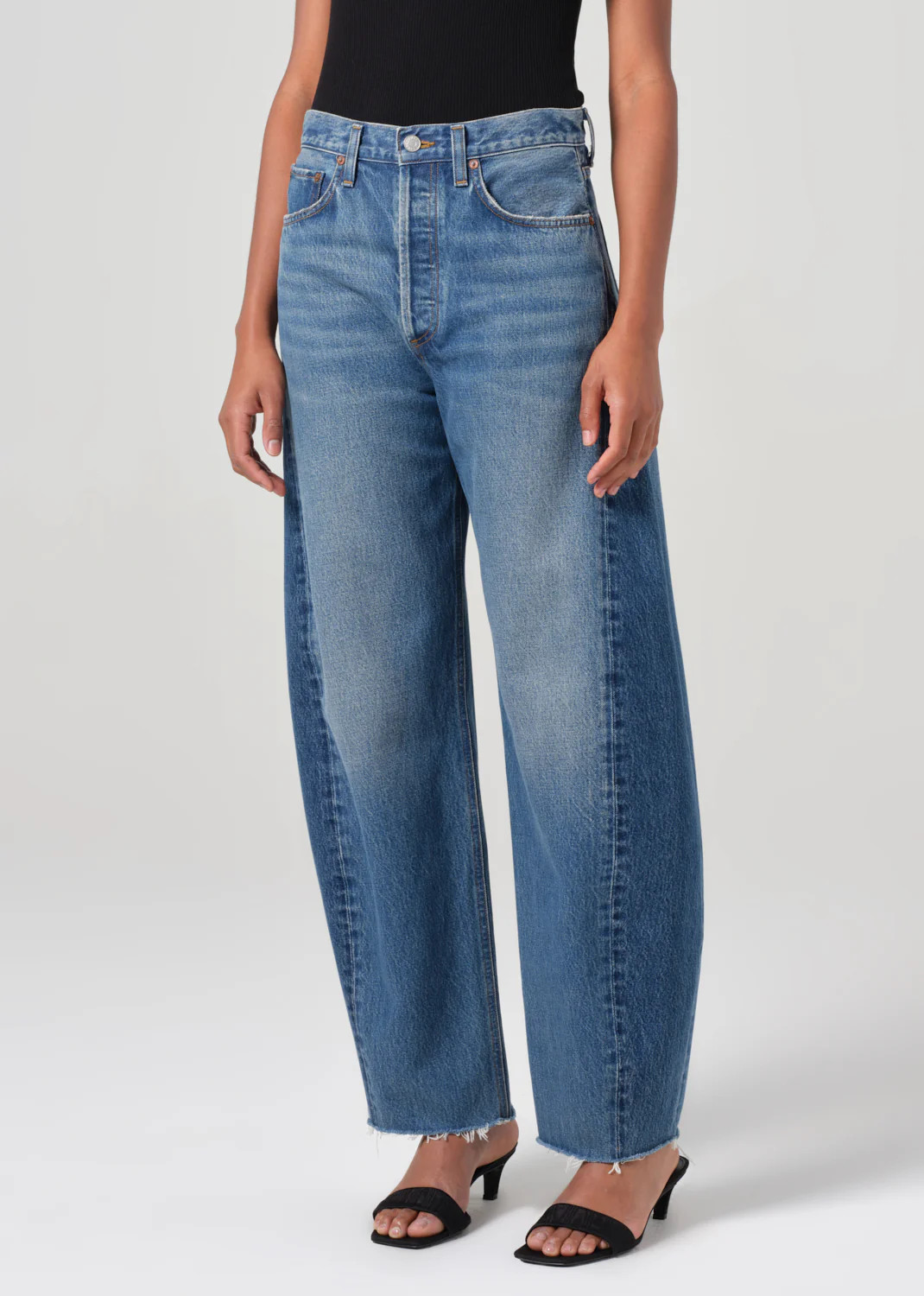 Luna High Rise Pieced Taper in Split | AGOLDE