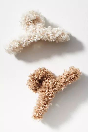 Set of Two Sherpa Claw Hair Clips | Anthropologie (US)