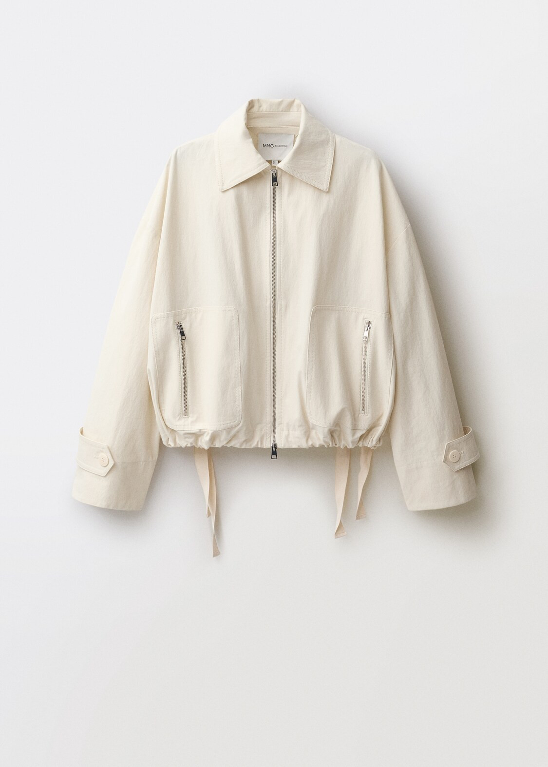 Bomber jacket with adjustable hem - Women | MANGO United Kingdom | MANGO (UK)