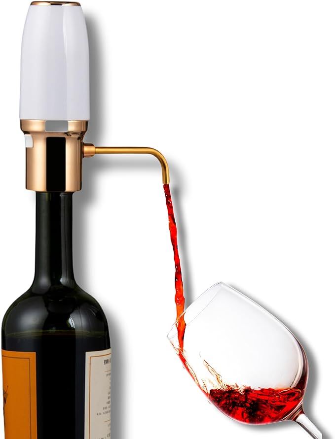 Sip & Shimmer Electric Wine Aerator, Modern Wine Aerator, Electric Wine Dispenser, Gold Wine Pour... | Amazon (US)