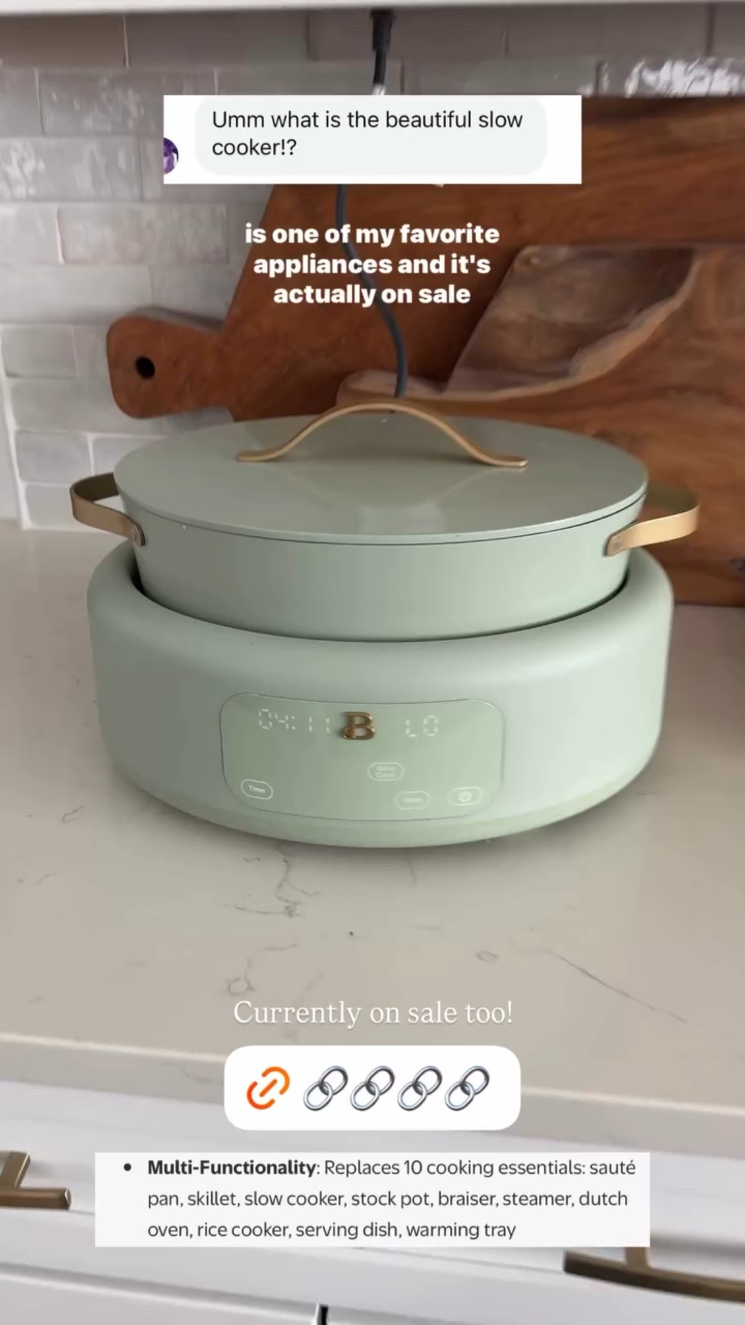 This slow cooker replaces 10 small appliances and it currently on sale too!

#LTKFindsUnder100 #LTKSaleAlert #LTKHome