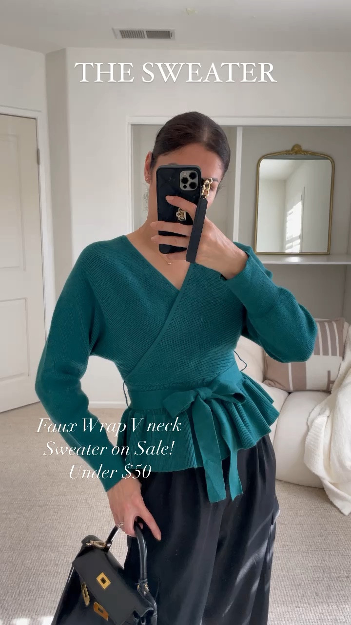 Gorgeous faux wrap sweater. ➡️ Wearing size S.

➫ MY BODY MEASUREMENTS FOR YOUR REFERENCE
Bra: 32C (81 cm)
Waist:26" (66 cm)
Hips: 38" (96.5 cm)
Height: 5'7" (170 cm)

➫  Follow my blog TheAllureEdition.com for more outfit ideas, fashion, home and lifestyle. 

➫  Follow me @TheAllureEdition for more Fashion, Amazon fashion, beauty, home and lifestyle. 

➫  #liketkit @shop.ltk #theallureedition 
Target finds. Classy outfits. Workwear outfits. Casual outfits. Fall outfts. Winter outfit ideas.


#LTKstyletip #LTKfindsunder100 #LTKfindsunder50