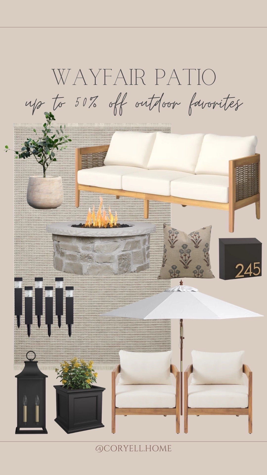 Wayfair patio favorites! Everything from furniture to planters, textiles, lighting and more. 

#LTKHome #LTKSeasonal #LTKSaleAlert