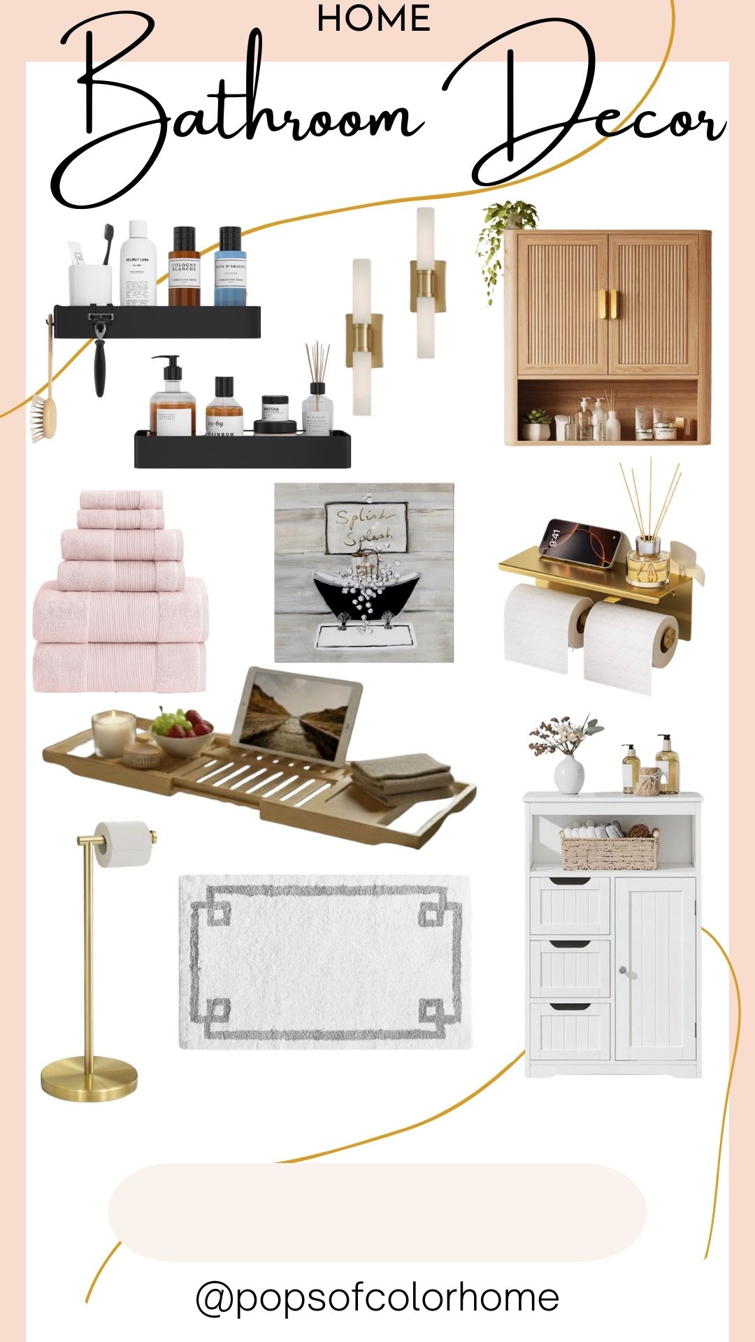 Bathroom decor finds on sale

#LTKHome #LTKSaleAlert