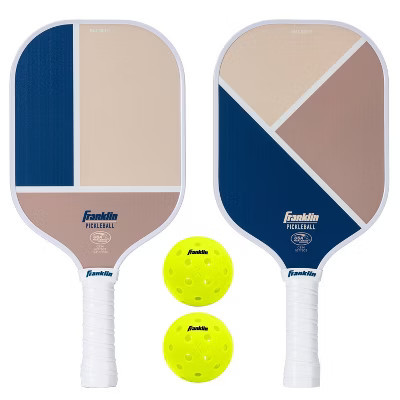 Franklin Sports 2 Player Poly Paddle with Ball Set - Blue/Tan: Pickleball Equipment | Target