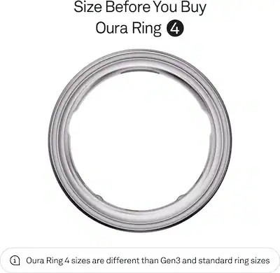 Oura - Ring 4 - Smart Ring - Size Before You Buy with OR4 Sizing Kit - Size 8 - Silver - (2024) | Best Buy U.S.