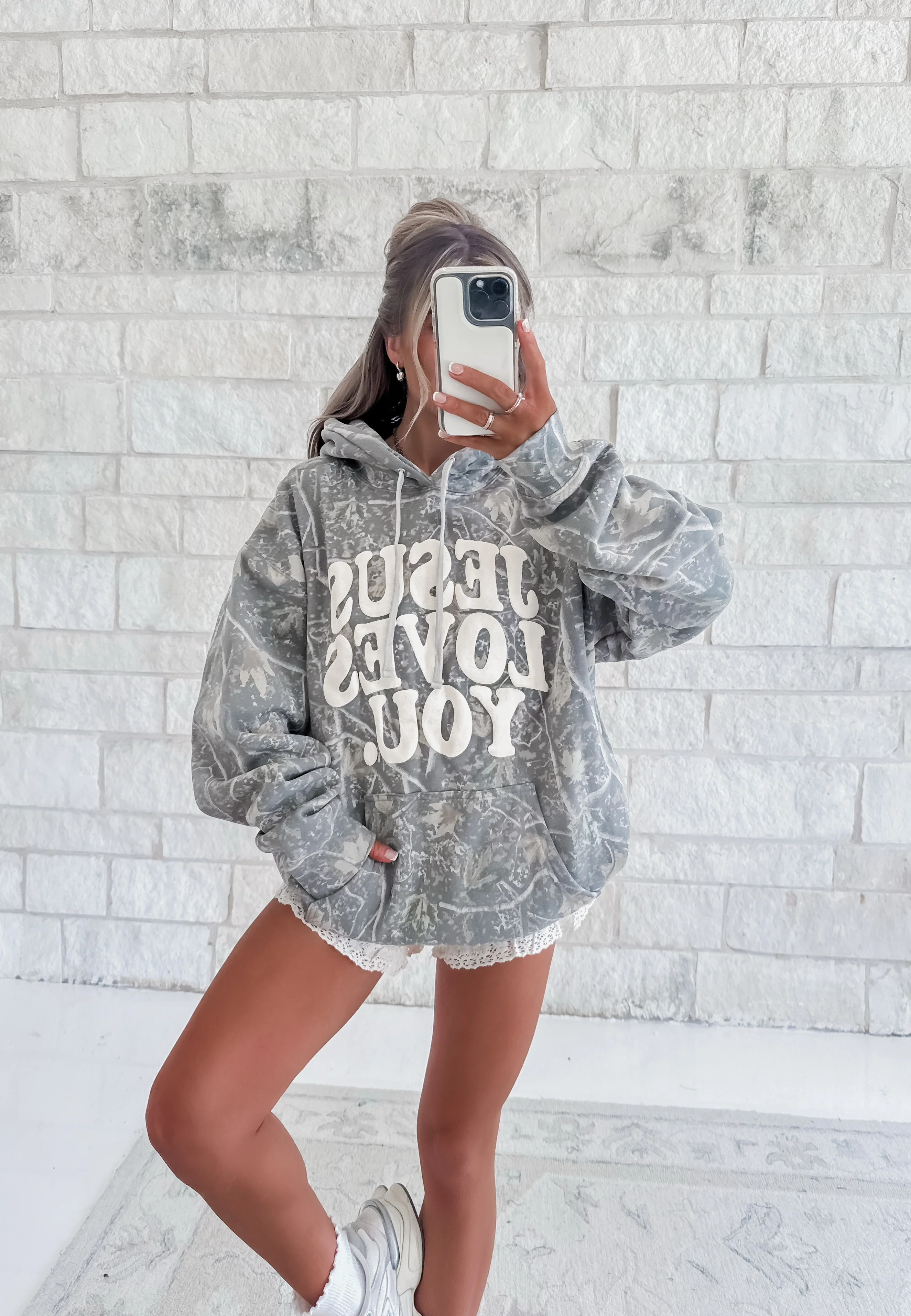 Jesus Loves You Camo Hoodie | CK Squared Boutique
