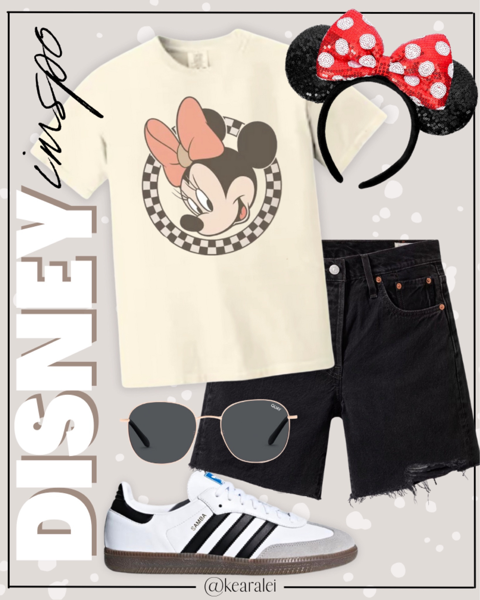 Disney outfit idea Disneyland Disney world outfits  Minnie Mouse T-shirt checkered shirt Mickey Mouse Ear headband Minnie ears red bow polka dot tshirt shirts tops adidas samba sneakers shoes black distressed mom shorts Levi’s shorts Bermuda mid thigh shorts jeans denim belt bag fanny pack aviator sunglasses || #disney #Disneyland #disneyworld #outfit #outfits #minnie #mickey #mouse #amazon #affordable #cheap #budget
.
.
Amazon fashion, teacher outfits, business casual, casual outfits, neutrals, street style, Midi skirt, Maxi Dress, Swimsuit, Bikini, Travel, skinny Jeans, Puffer Jackets, Concert Outfits, Cocktail Dresses, Sweater dress, Sweaters, cardigans Fleece Pullovers, hoodies, button-downs, Oversized Sweatshirts, Jeans, High Waisted Leggings, dresses, joggers, fall Fashion, winter fashion, leather jacket, Sherpa jackets, Deals, shacket, Plaid Shirt Jackets, apple watch bands, lounge set, Date Night Outfits, Vacation outfits, Mom jeans, shorts, sunglasses, Disney outfits, Romper, jumpsuit, Airport outfits, biker shorts, Weekender bag, plus size fashion, Stanley cup tumbler
.

Target, Abercrombie and fitch, Amazon, Shein, Nordstrom, H&M, forever 21, forever21, Walmart, asos, Nordstrom rack, Nike, adidas, Vans, Quay, Tarte, Sephora, lululemon, free people, j crew jcrew factory, old navy
.

boots booties tall over the knee, ankle boots, Chelsea boots, combat boots, pointed toe, chunky sole, heel, high heels, mules, clogs, sneakers, slip on shoes, Nike, adidas, vans, dr. marten’s, ugg slippers, golden goose, sandals, high heels, loafers, Birkenstocks, Steve Madden


#LTKTravel #LTKSeasonal #LTKStyleTip