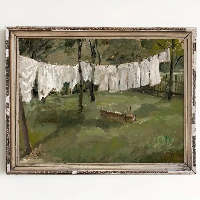 Vintage Laundry Room Art Print Antique Oil Painting Laundry - Temu Canada | Temu Affiliate Program