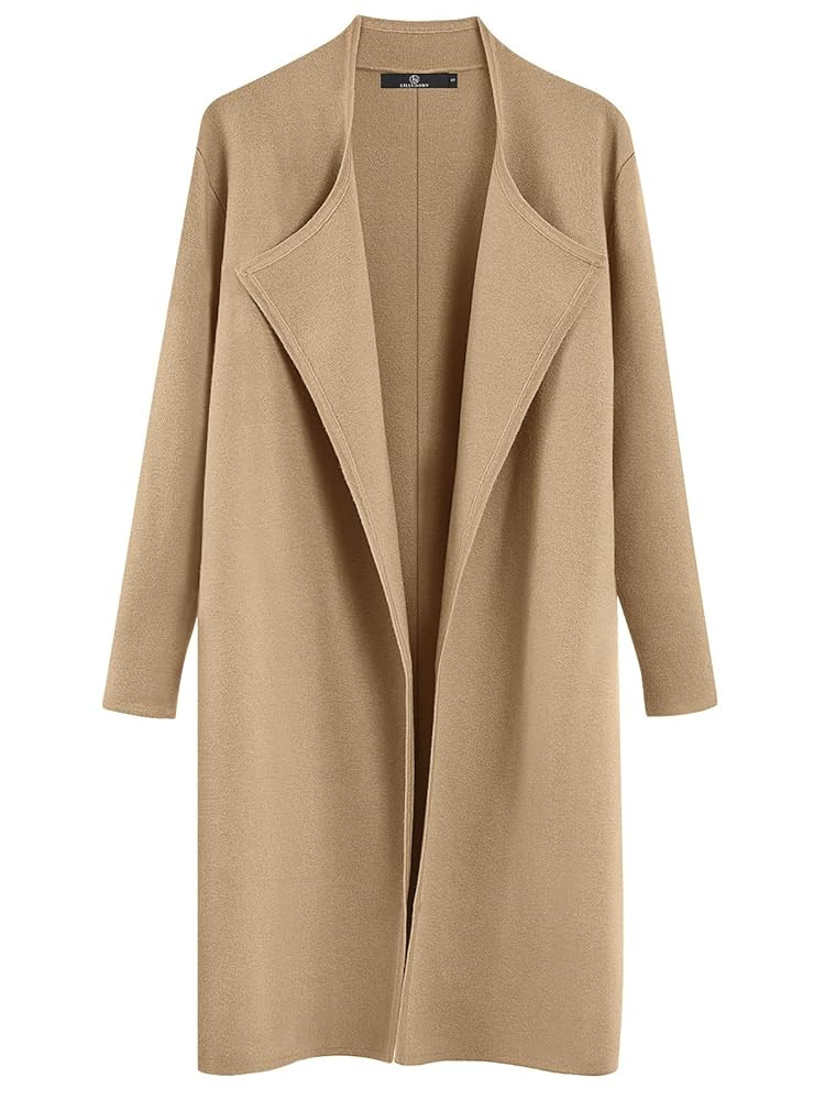 LILLUSORY Women's Long Cardigan Sweaters Oversized Fall Dressy Coatigan Jackets Trendy Knit Winte... | Amazon (US)