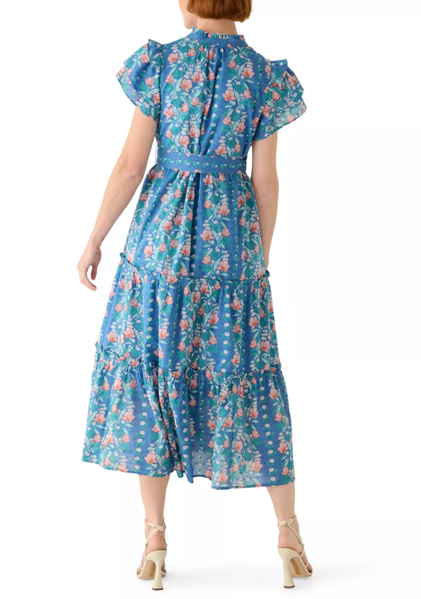 Women's Floral Belted Midi Dress | Belk