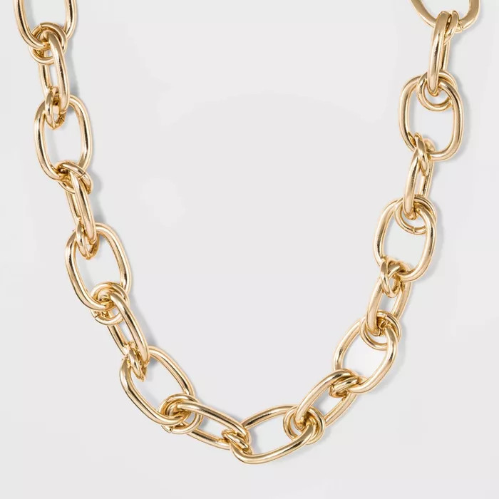 Thick Chain Link Necklace - A New Day™ Gold | Target