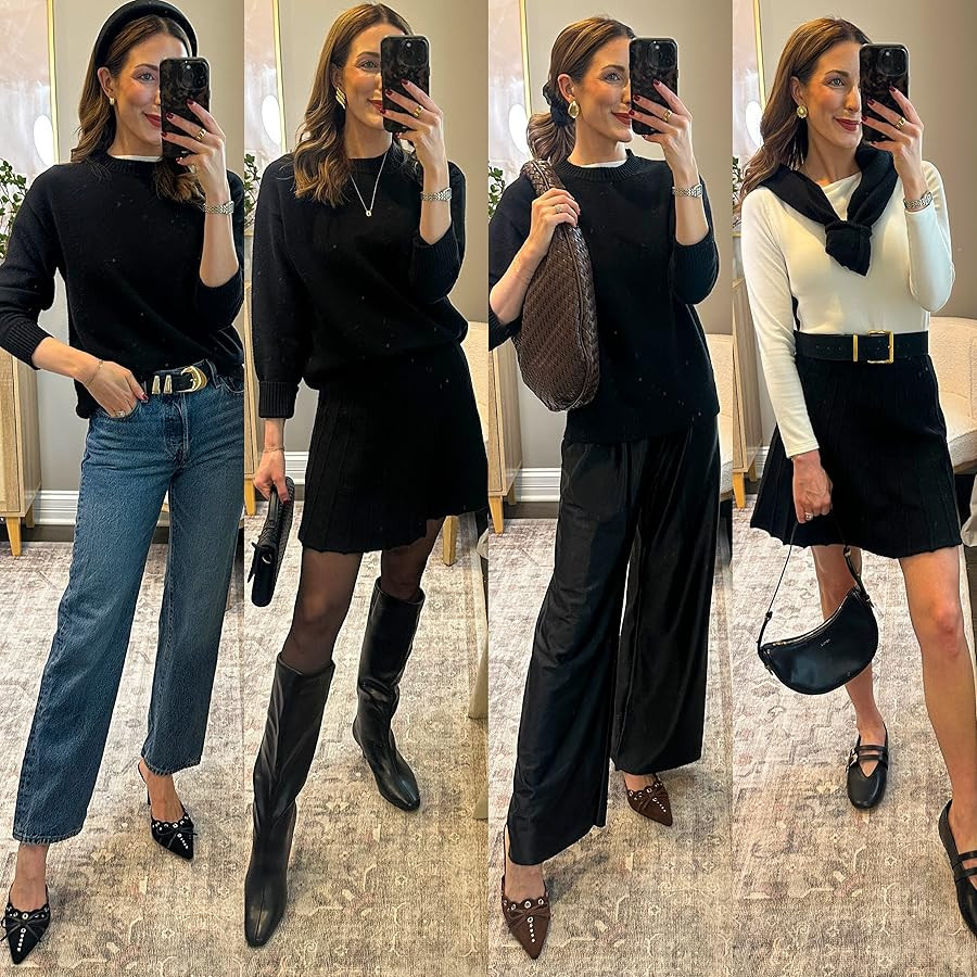 One outfit styled 4 ways using closet staple pieces. Whether you're keeping it casual or dressing up for a date night, this matching set has you covered!
 

 #LTKootd #LTKFindsUnder100