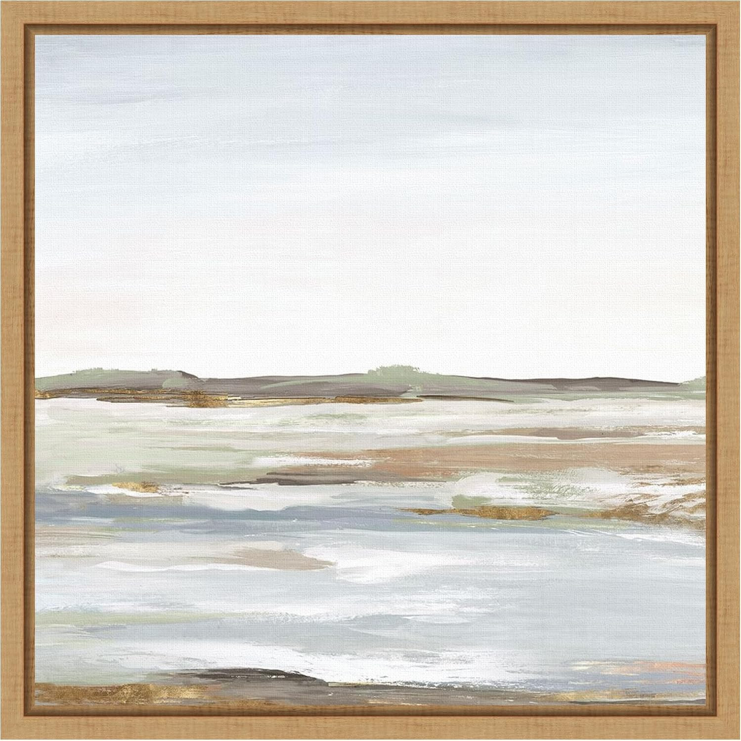 Amanti Art Framed Canvas Wall Art 16x16 Vastness I (Landscape) by Eva Watts, Framed Wall Art Canvas, Landscapes Artwork, Modern Decor, Small Poster Painting for Living Room, Bedroom, Bathroom, | Amazon (US)